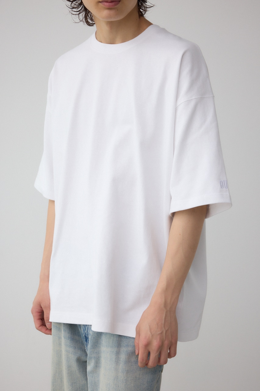 エクストリームコットン刺繍TEE WHT L