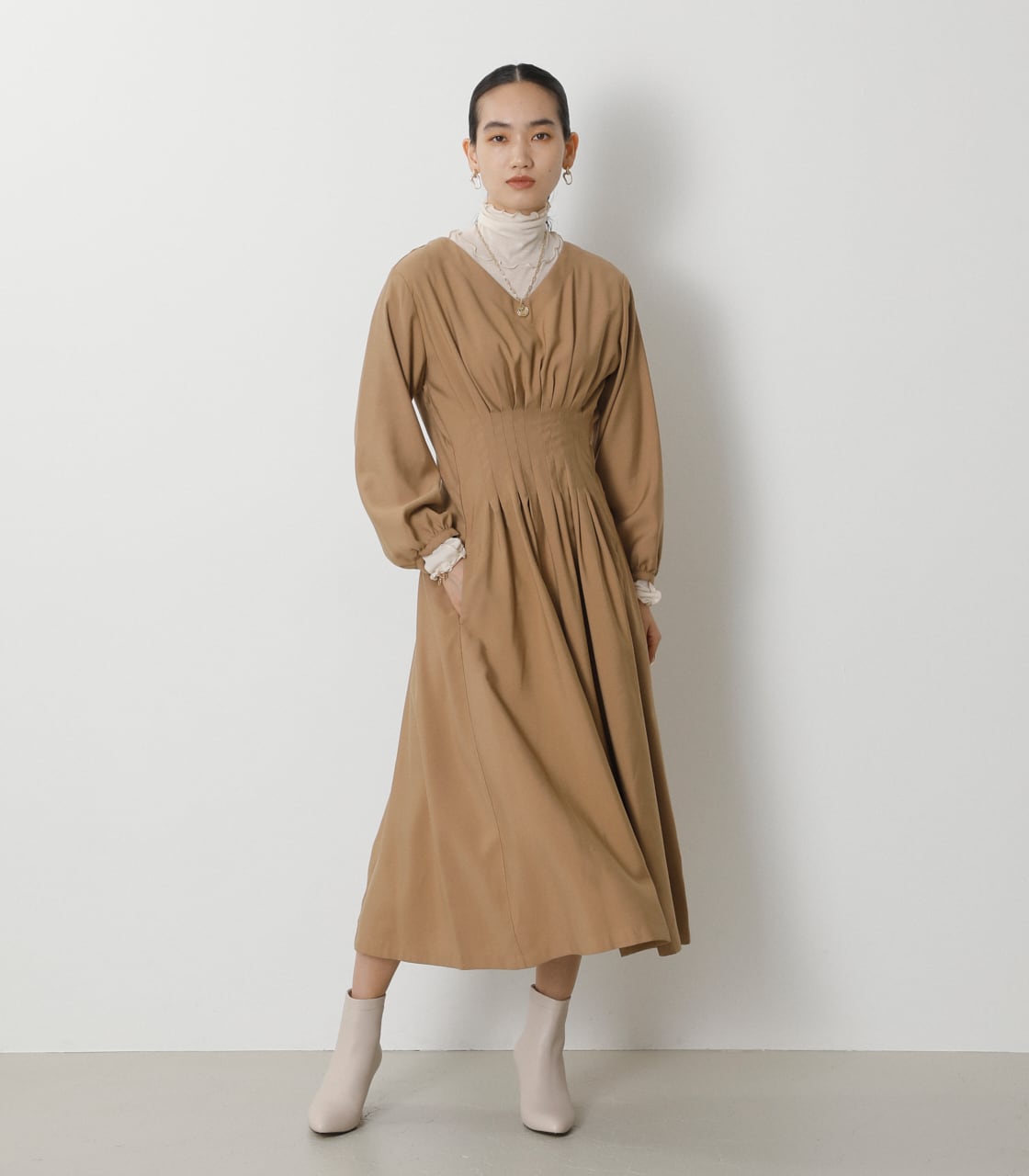 ウエスピンタックワンピース S Grn ワンピース ミニ ミディアム バロックジャパンリミテッド 公式通販サイト Shel Tter Web Store シェルターウェブストア