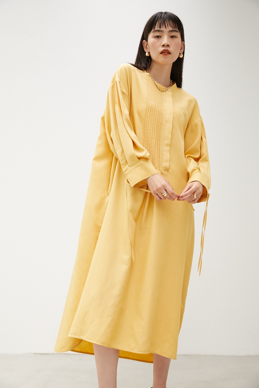 アシンメトリーピンタックワンピース S Yel ワンピース ミニ ミディアム バロックジャパンリミテッド 公式通販サイト Shel Tter Web Store シェルターウェブストア