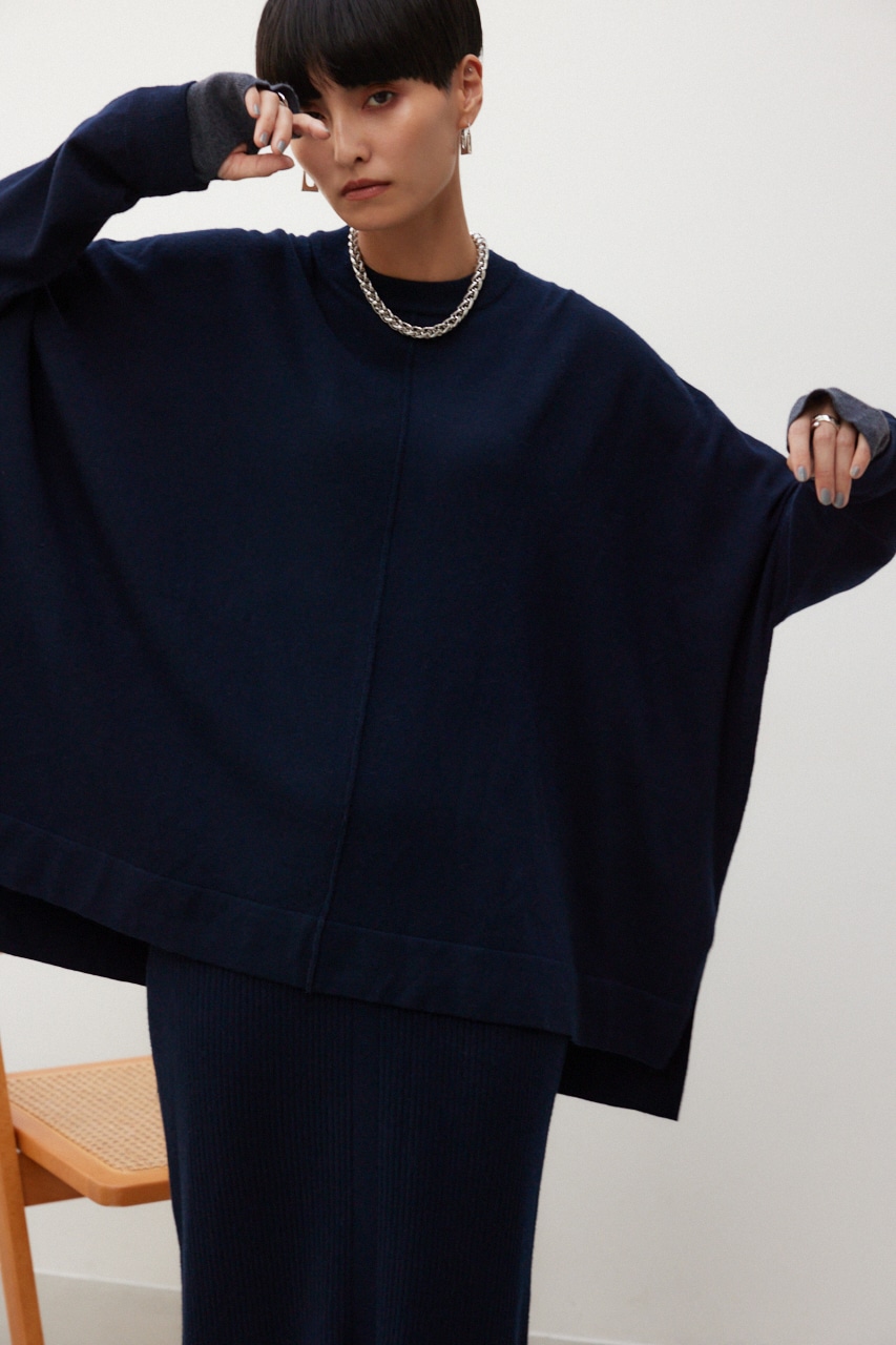 激レア✨ヘルノ ライナー付きケーブルニットポンチョ ケープ ベスト 40