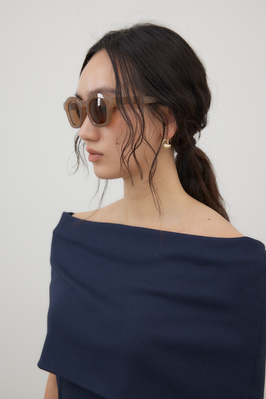 ラウンドサングラス BEG FREE