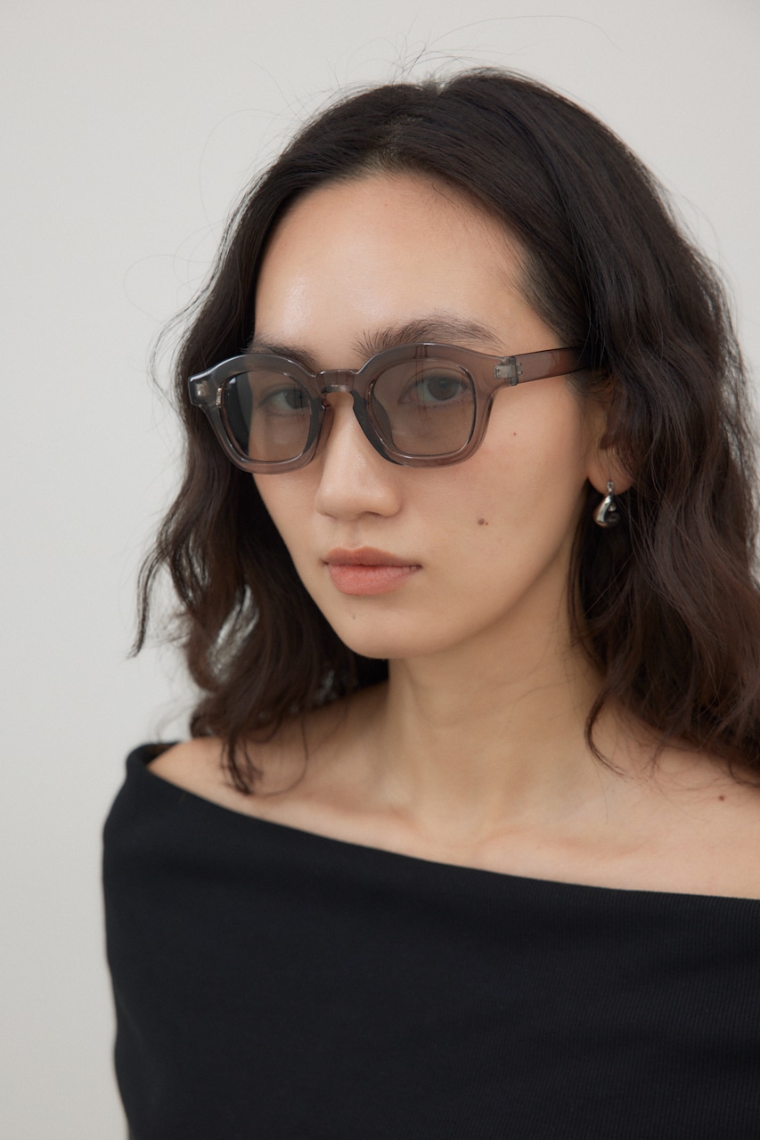 ラウンドサングラス GRY FREE