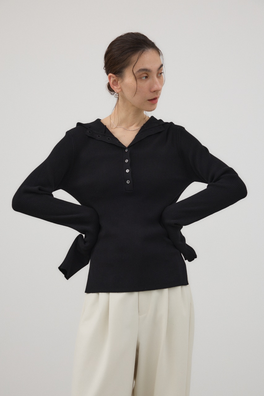 バラクラバニットプルオーバー BLK FREE