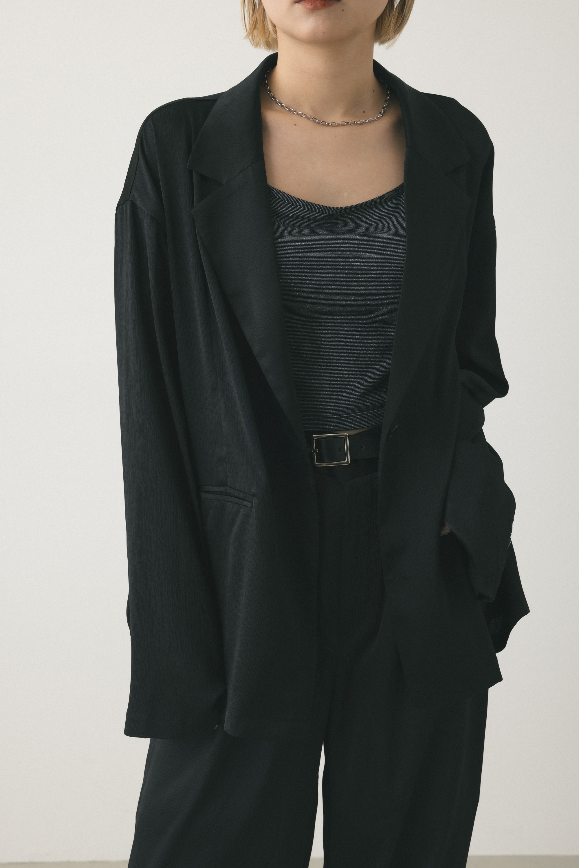 MIEL CRISHUNANT | ライトテーラードジャケット＆パンツ (ジャケット  