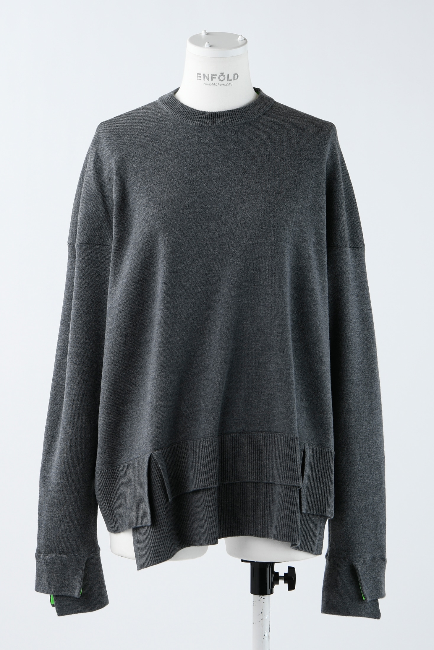 SLIT-RIB PULLOVER