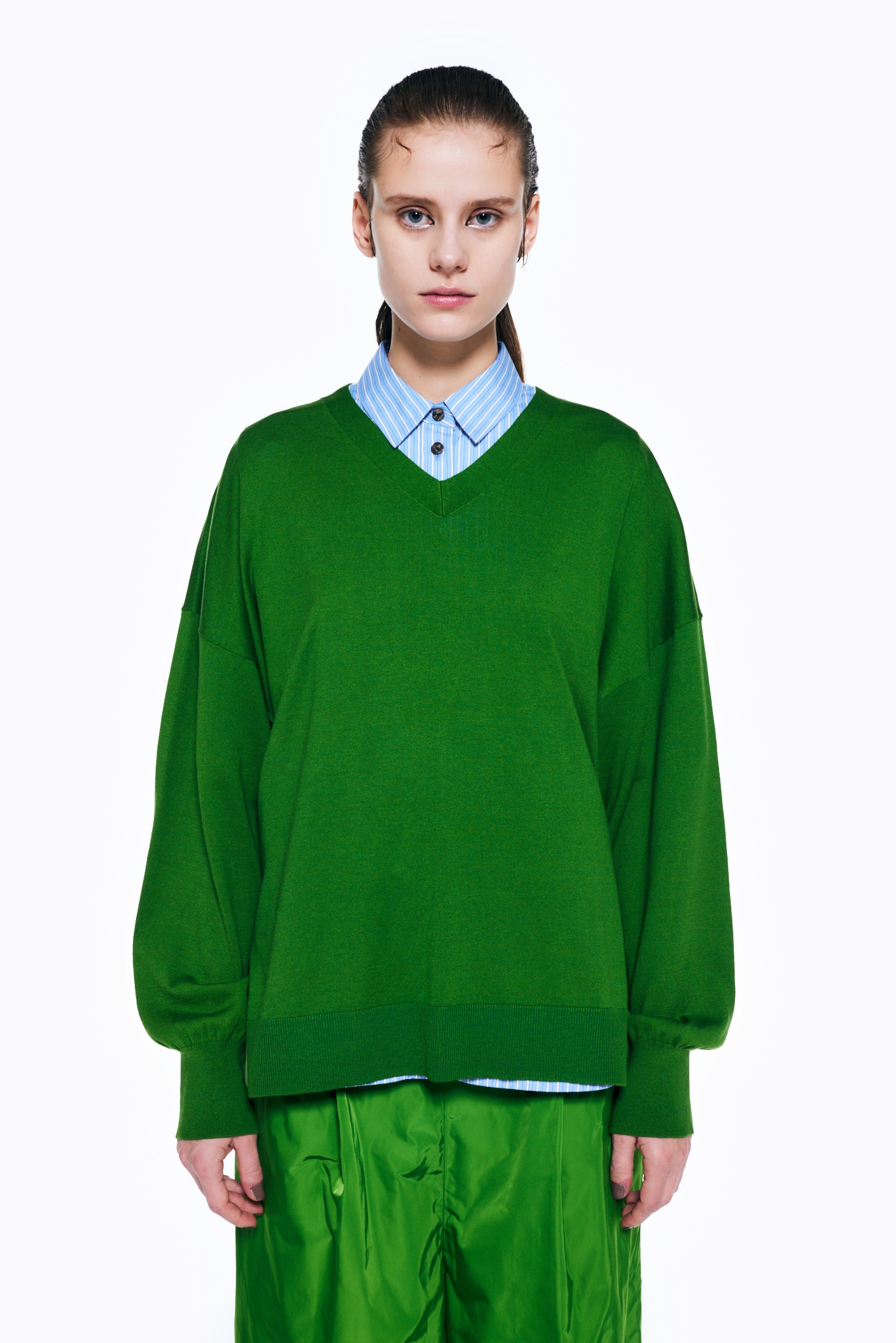 V-NECK PULLOVER｜38｜M/GRN｜KNIT WEAR｜|ENFÖLD OFFICIAL ONLINE 