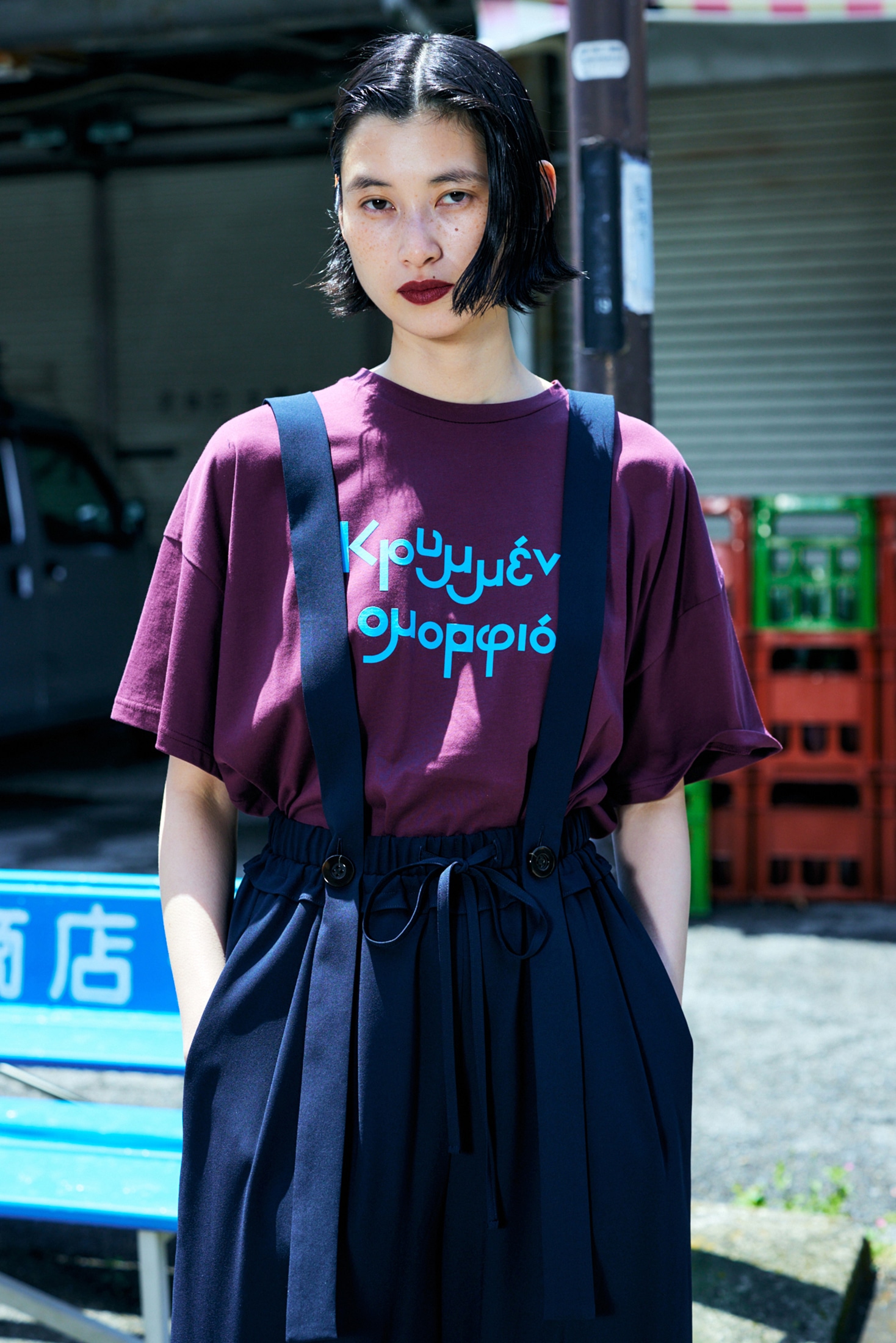 PRIINT T-SHIRT｜38｜BLK｜CUT AND SEWN｜|ENFÖLD OFFICIAL ONLINE 