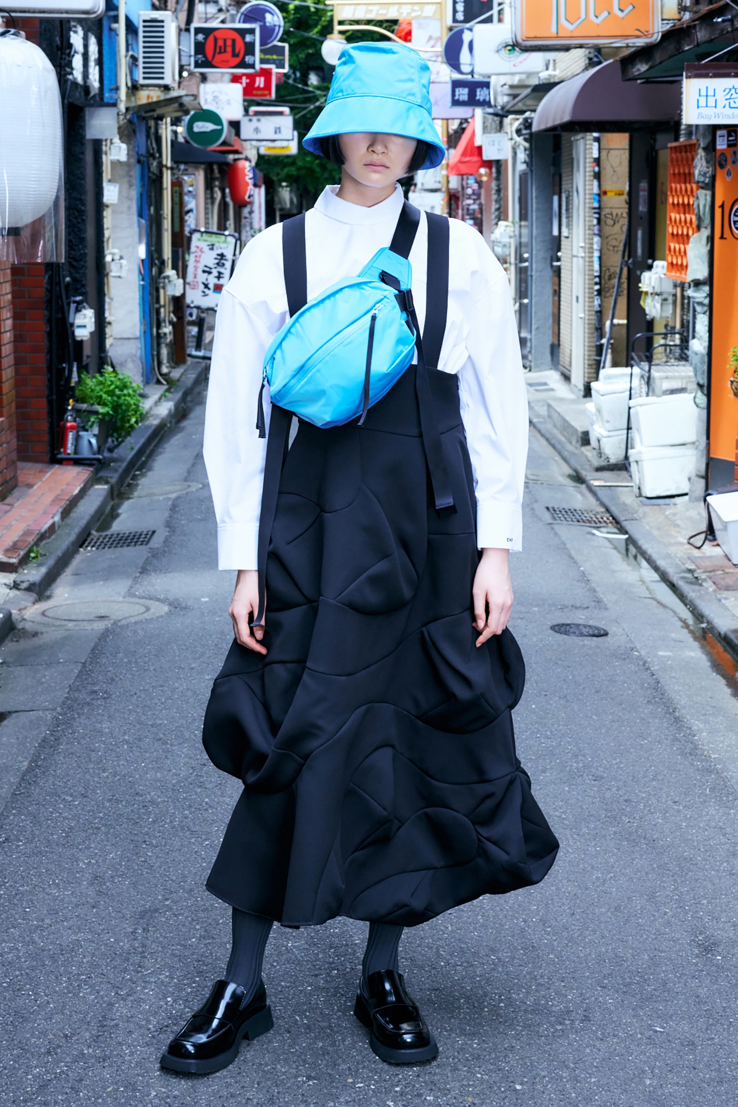 WAVE OVERALLS-SKIRT｜36｜BLK｜SKIRT｜|ENFÖLD OFFICIAL ONLINE STORE  