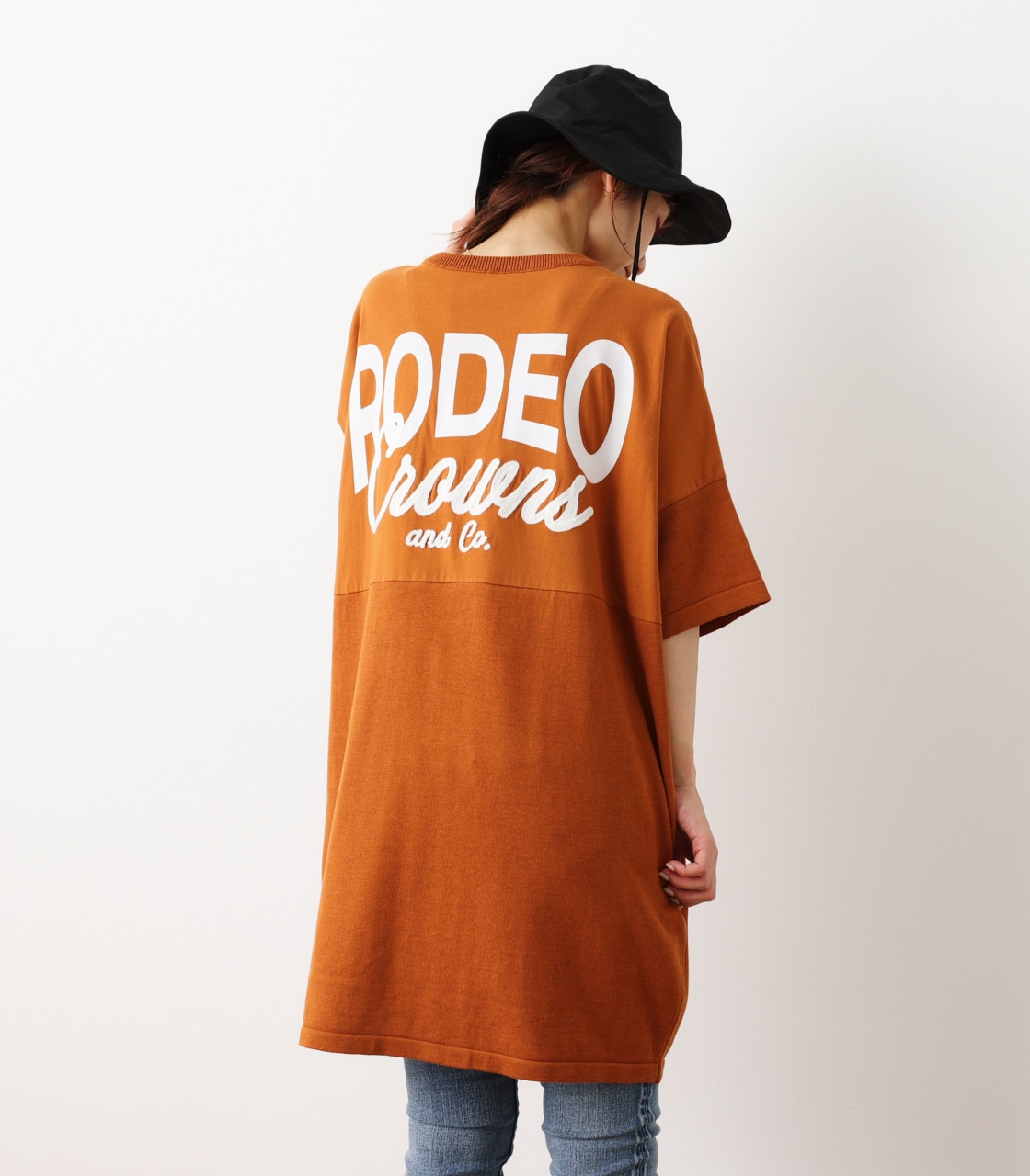 RODEO CROWNS WIDE BOWL | LOGOドッキングニットワンピース 