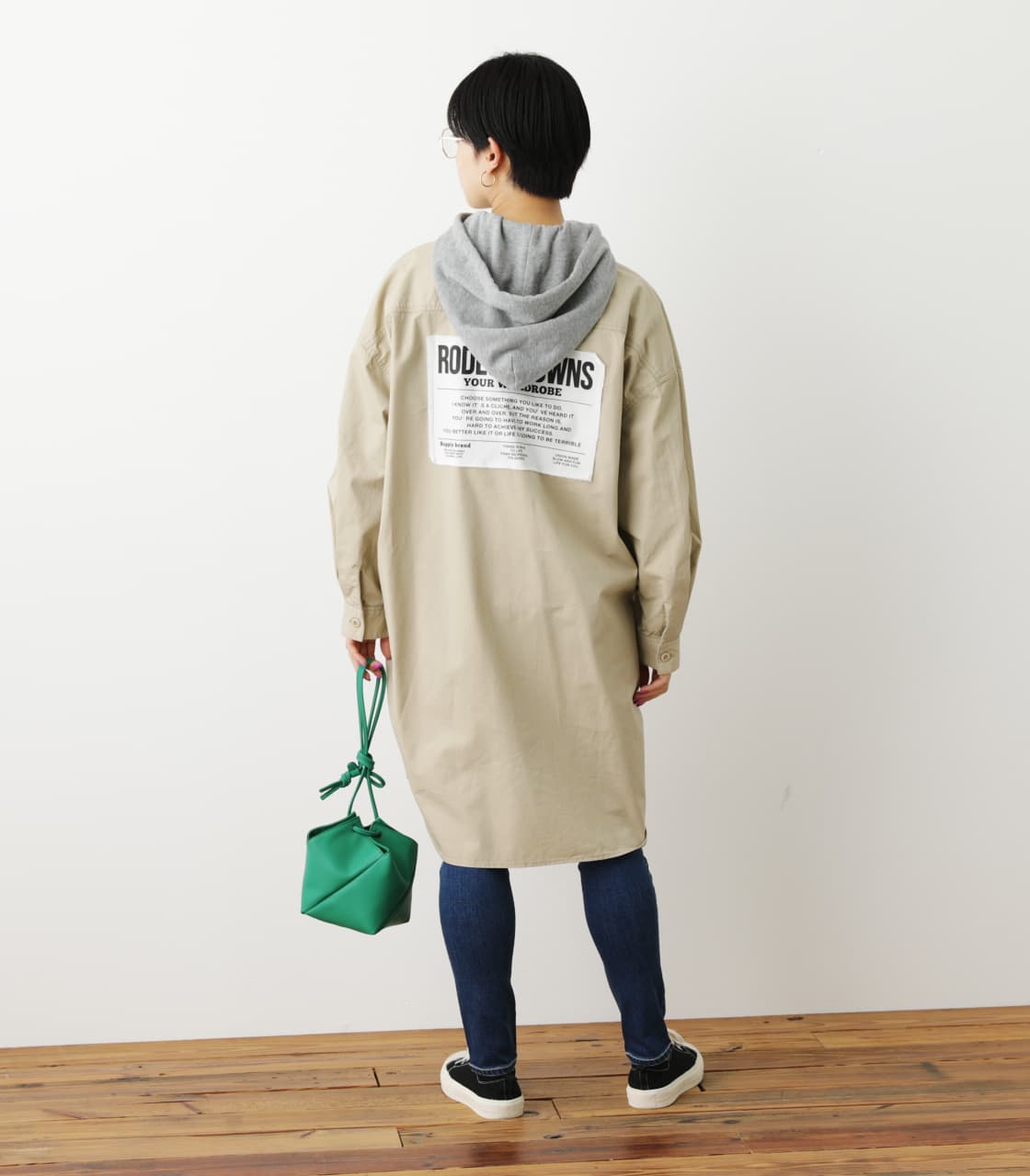 フード付きロールアップシャツワンピース Free L Beg ワンピース ミニ ミディアム バロックジャパンリミテッド 公式通販サイト Shel Tter Web Store シェルターウェブストア