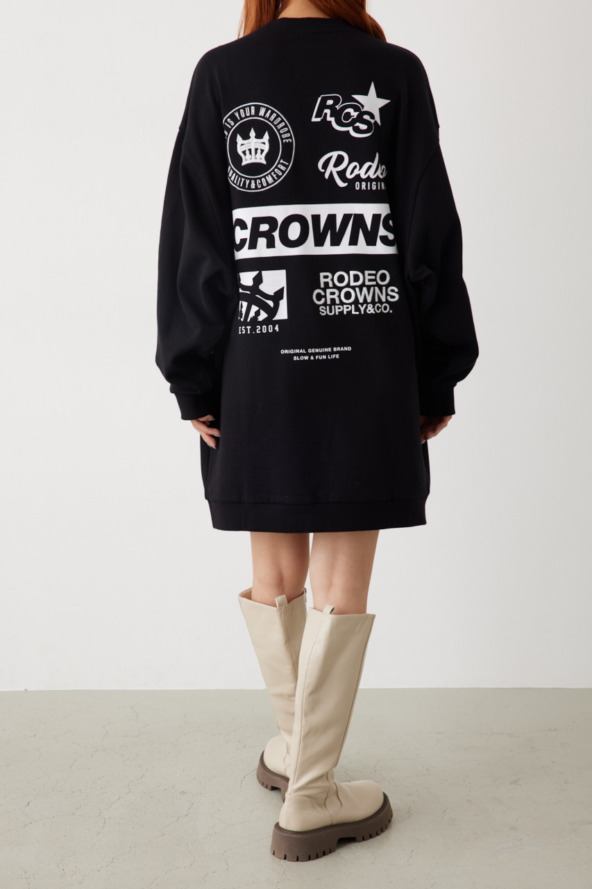 RODEO CROWNS WIDE BOWL | LINE UPロゴスウェットワンピース  