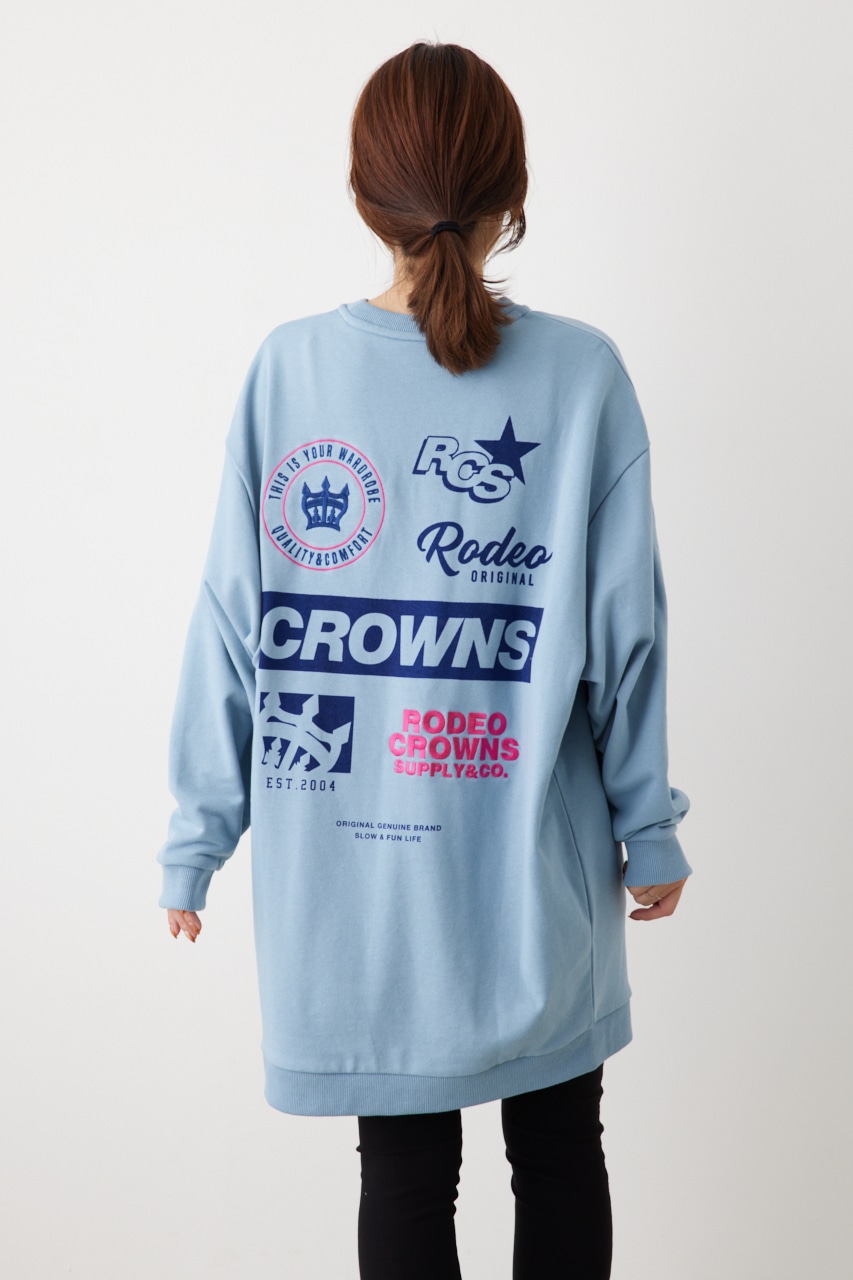 RODEO CROWNS WIDE BOWL | LINE UPロゴスウェットワンピース
