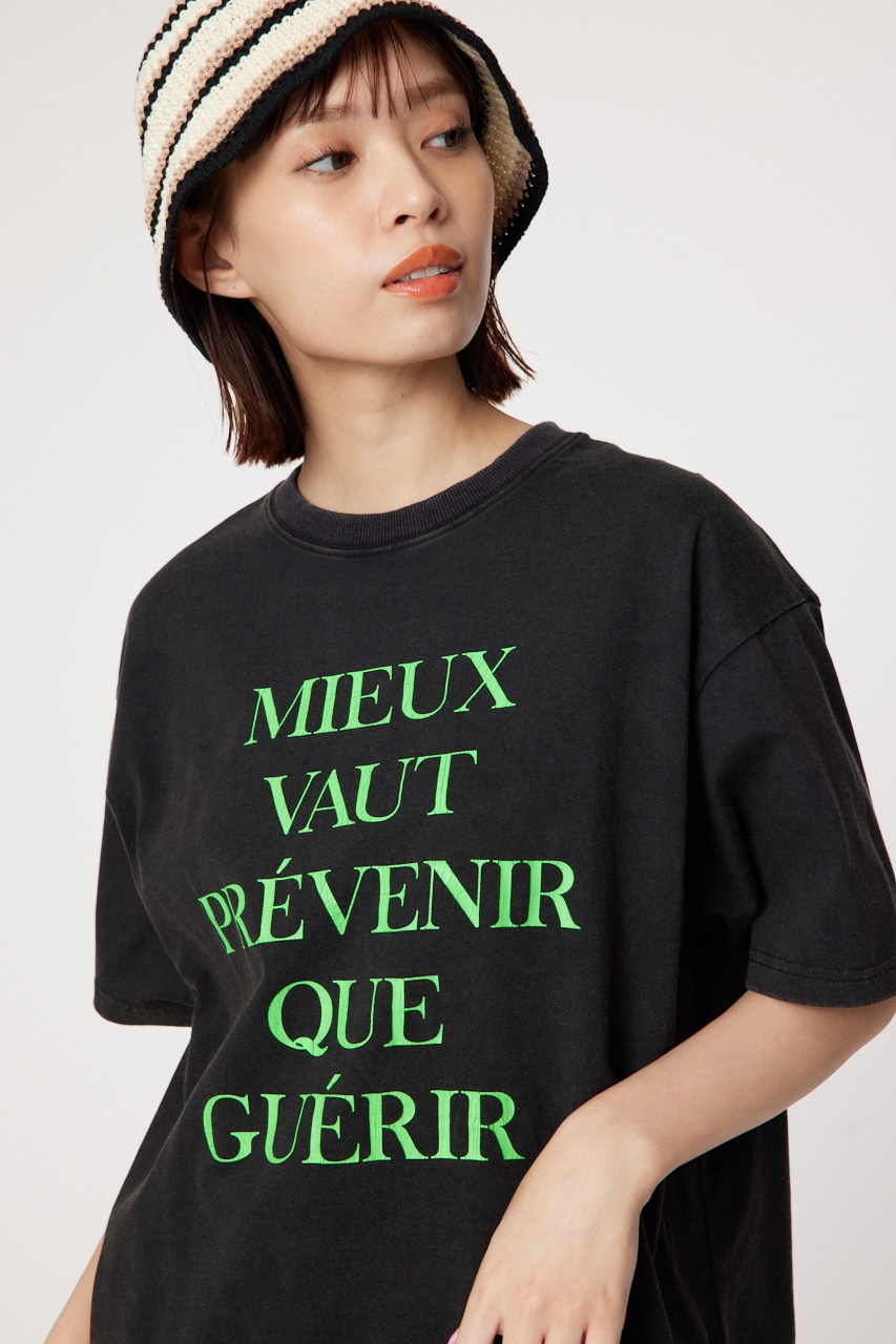 RODEO CROWNS WIDE BOWLのG/O NEON TEXT Tシャツ