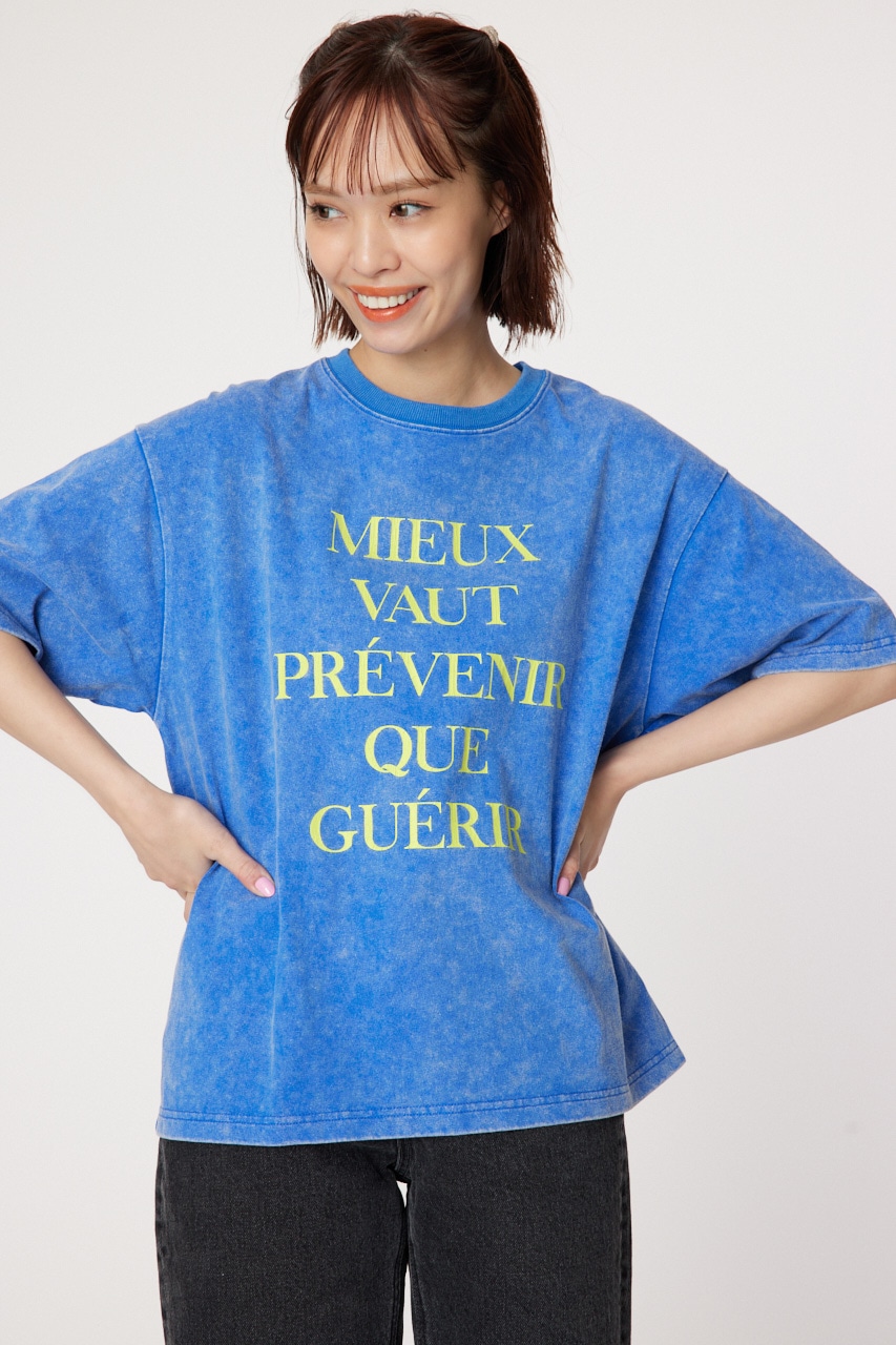 RODEO CROWNS WIDE BOWLのG/O NEON TEXT Tシャツ