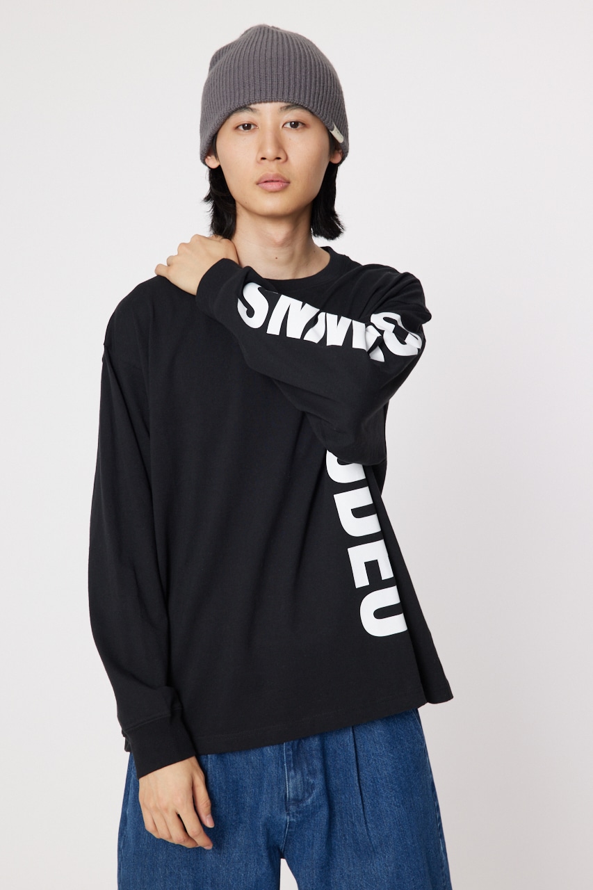 Courreges ロゴツイストカットアウトロングスリーブ トップ Tシャツ Courreges ロゴツイストカットアウトロングスリーブ トップ Tシャツ