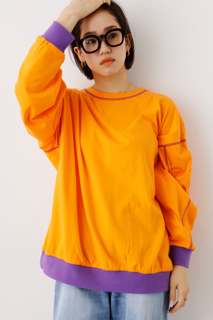 RODEO CROWNS WIDE BOWLの【一部店舗・WEB限定】Color ステッチL/S Tシャツ