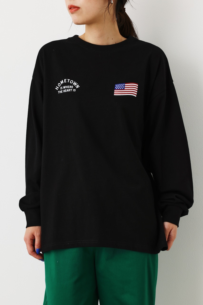 【一部店舗・WEB限定】Vintage World ロングTシャツ BLK FREE