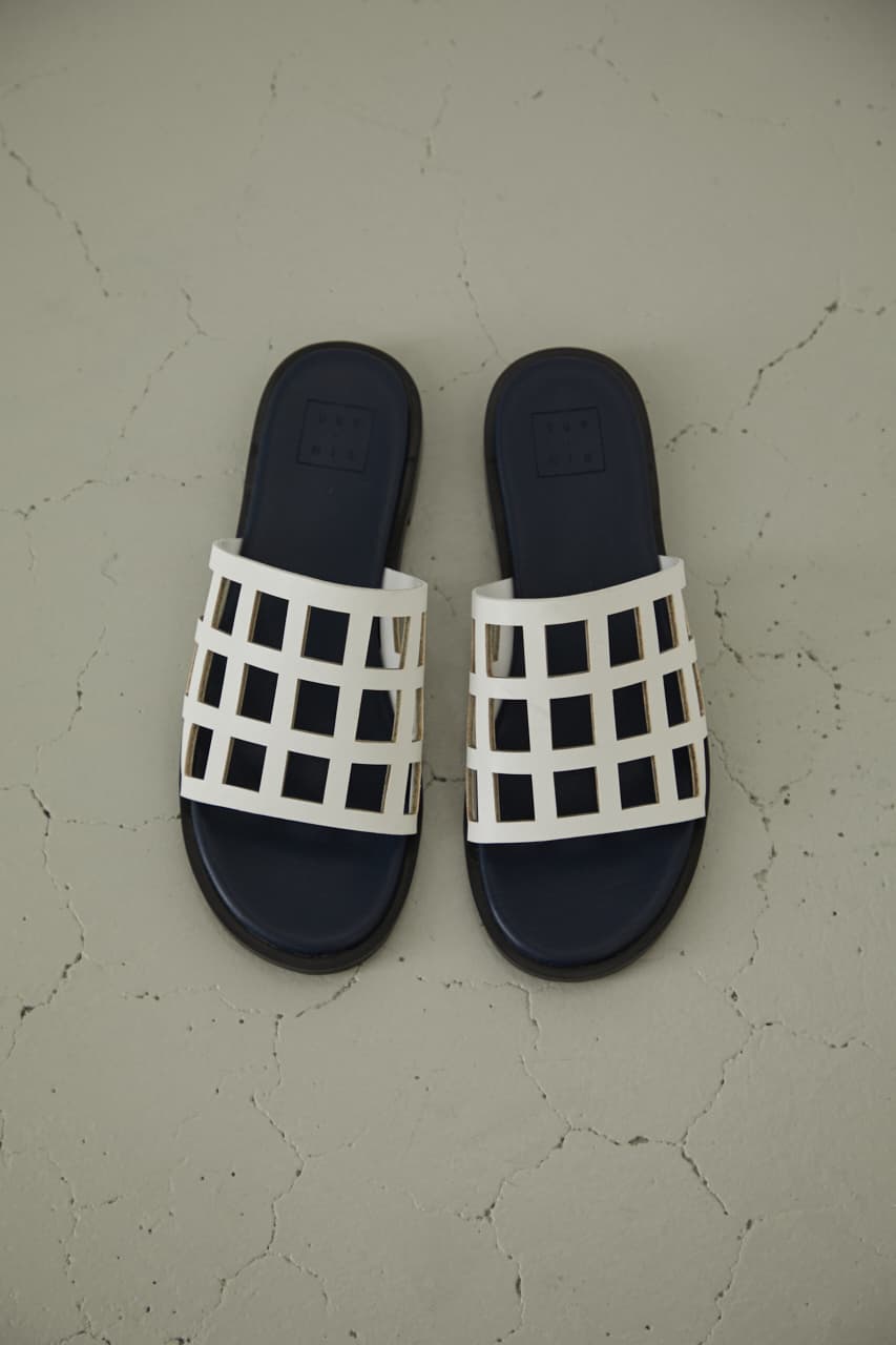 Lattice pattern sandal(36 BLK): サンダルバロックジャパンリミテッド 