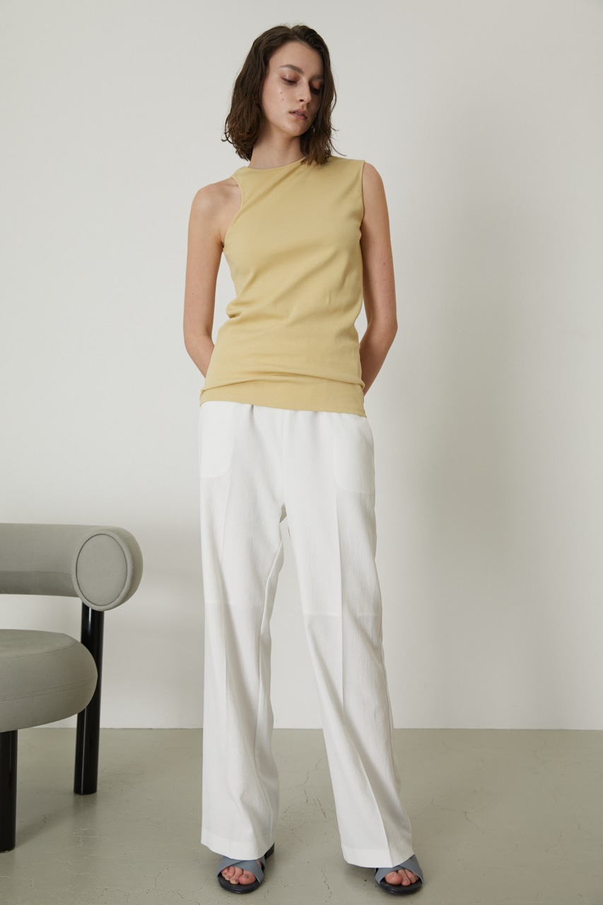 4/5- order start Asymmetry cut tops L/YEL FREE