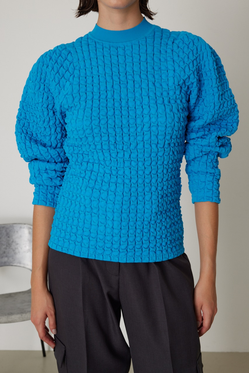 12/6- order start Uneven surface compact knit BLU FREE