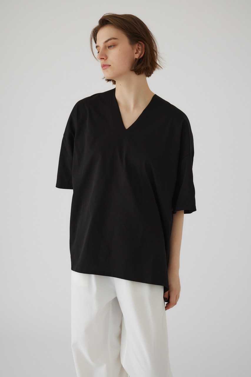 Oversized round T/SH BLK FREE