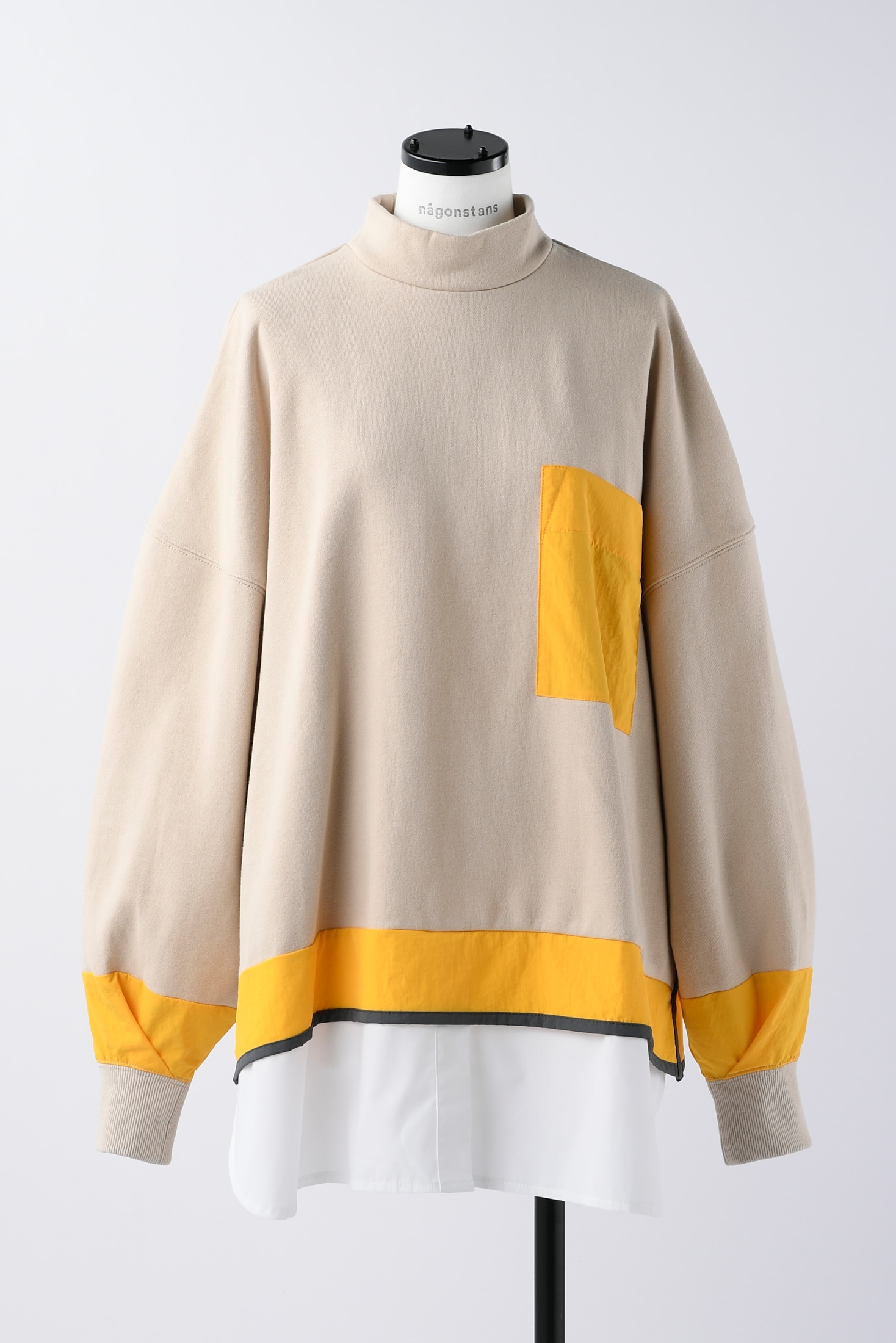 nagonstans combination layered pullover-
