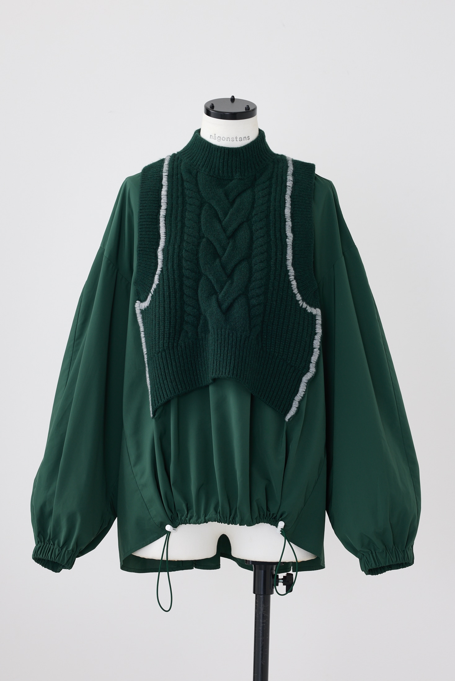 knit combination pullover｜M｜Kale｜shirts and blouses｜någonstans  