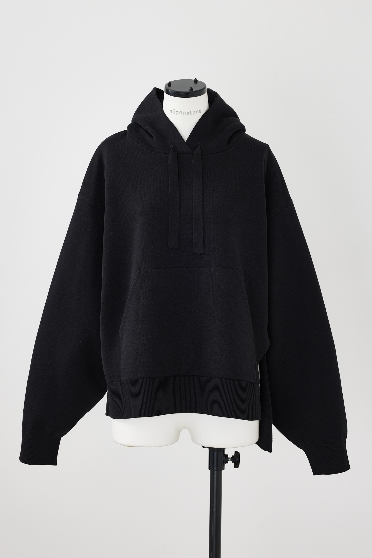 hooded knit parker