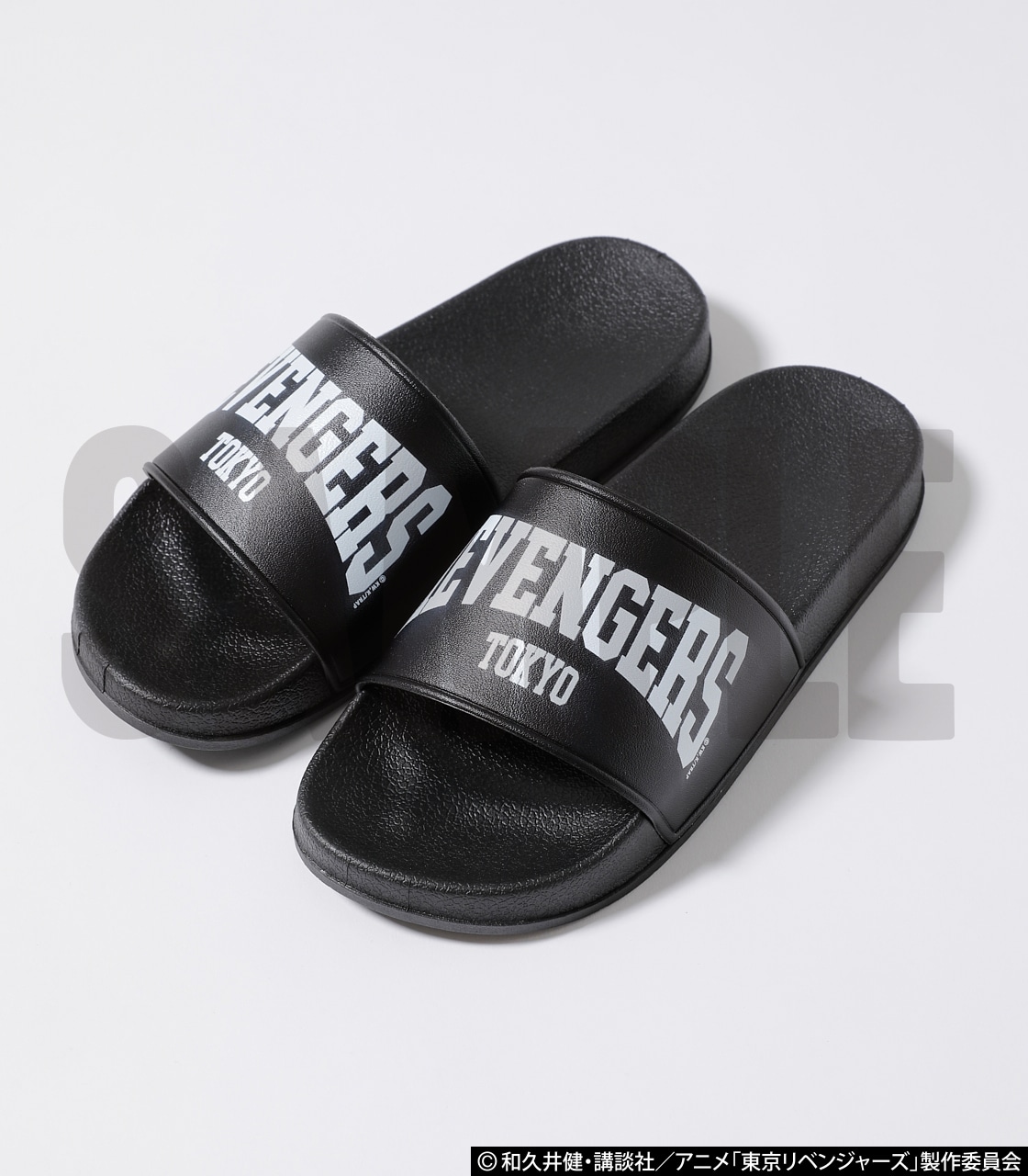 ［TVアニメ『東京リベンジャーズ』］REVENGERS SLIDE SANDAL BLK S
