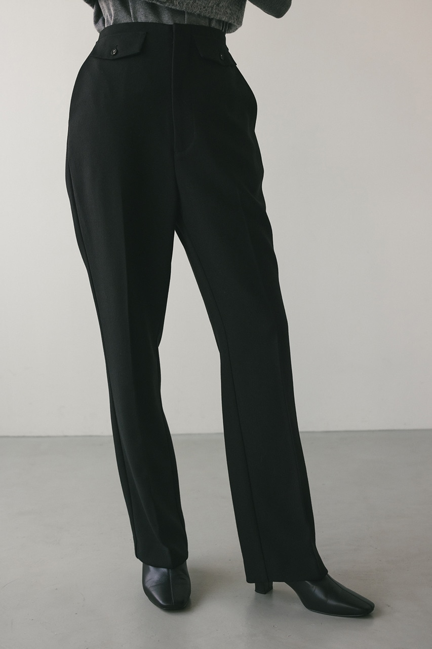 センタープレスシガレットパンツ BLK S