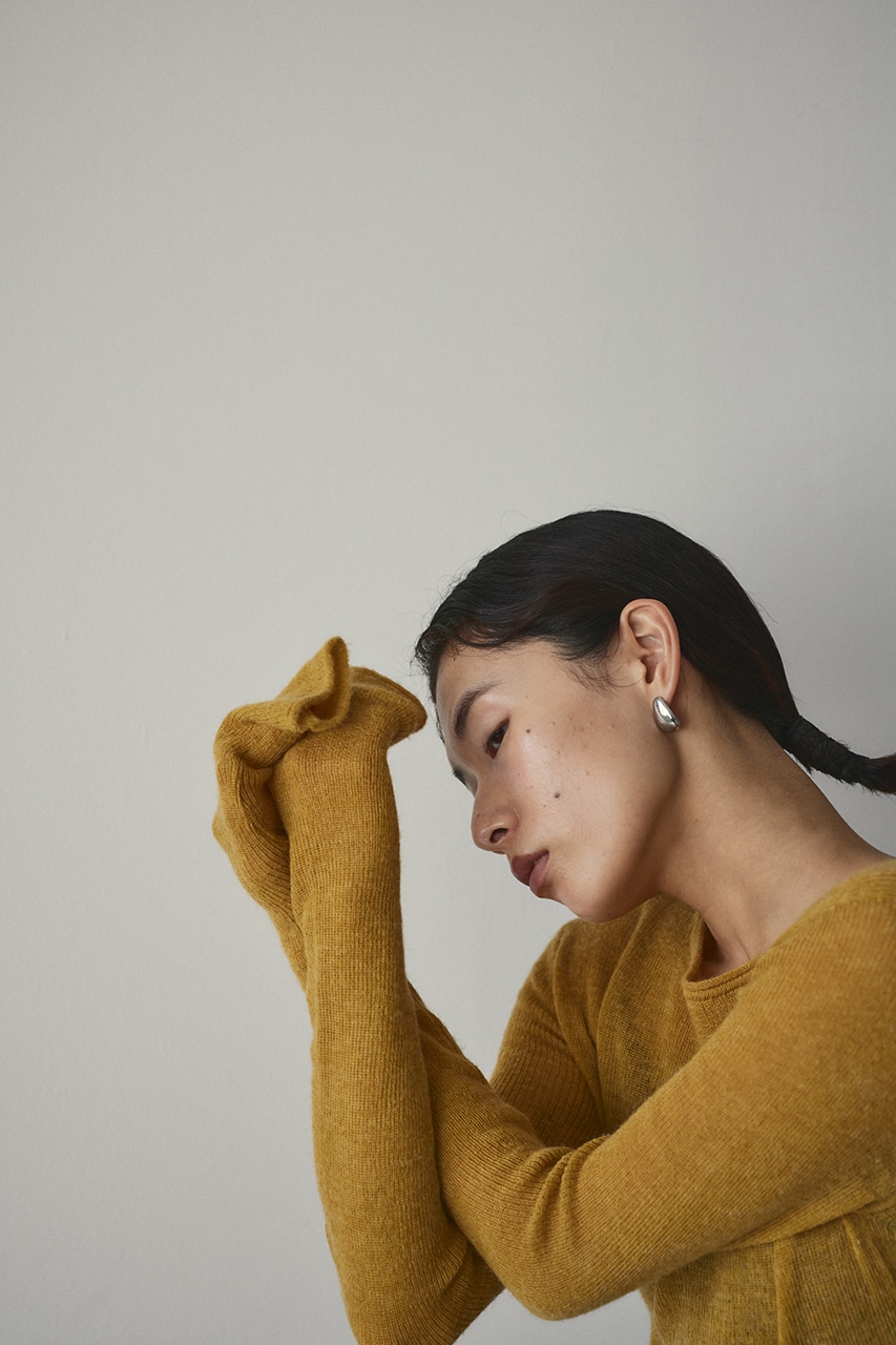 ロングスリーブソフトニット YEL FREE