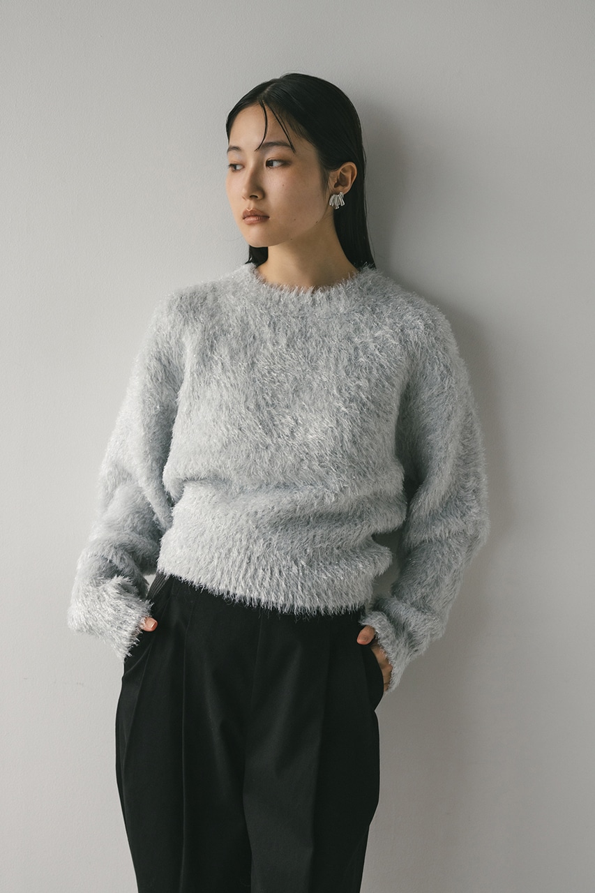 グロスシャギーフォルムニット SLV FREE