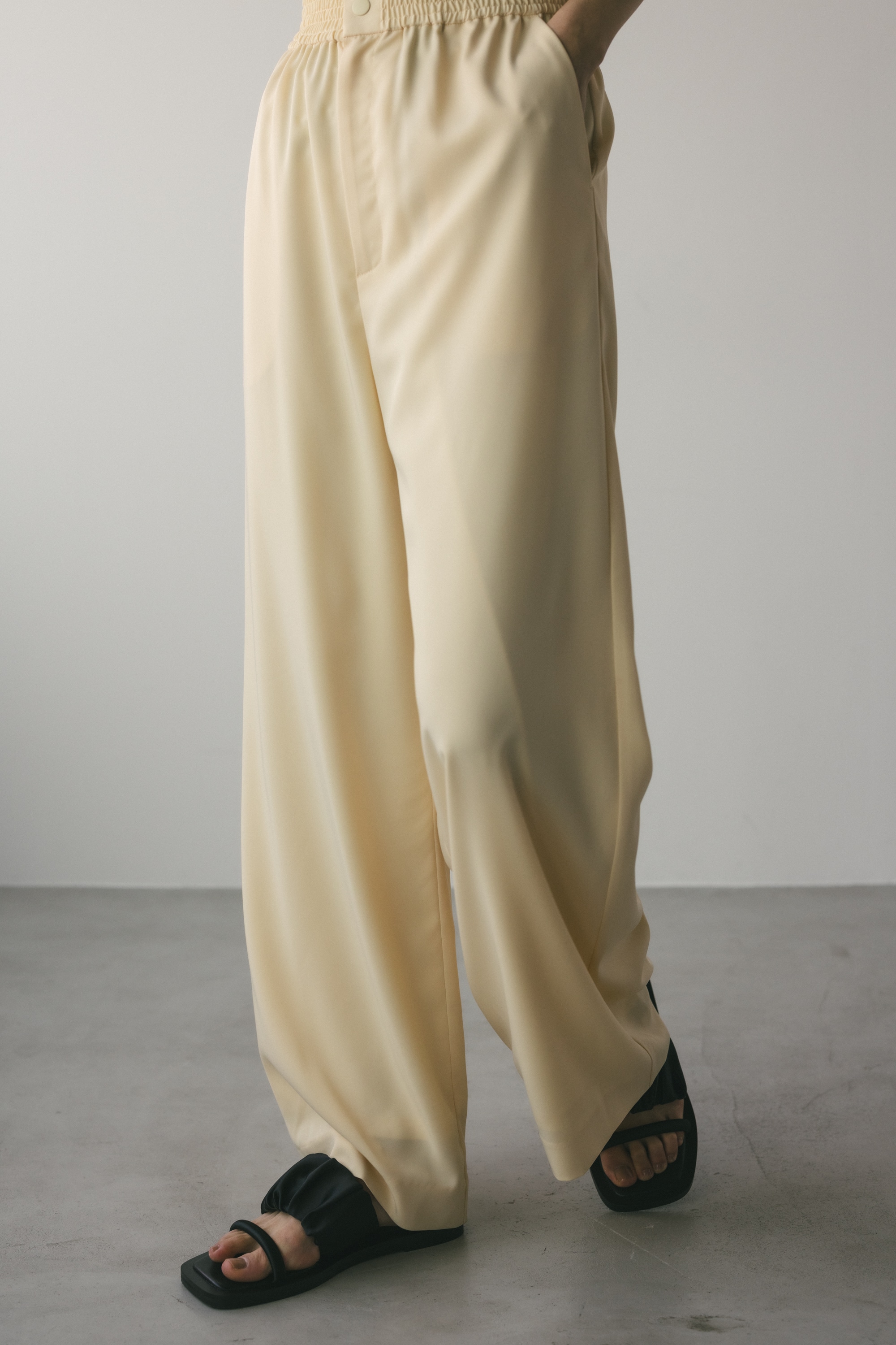 ワイドイージーパンツ L/YEL M