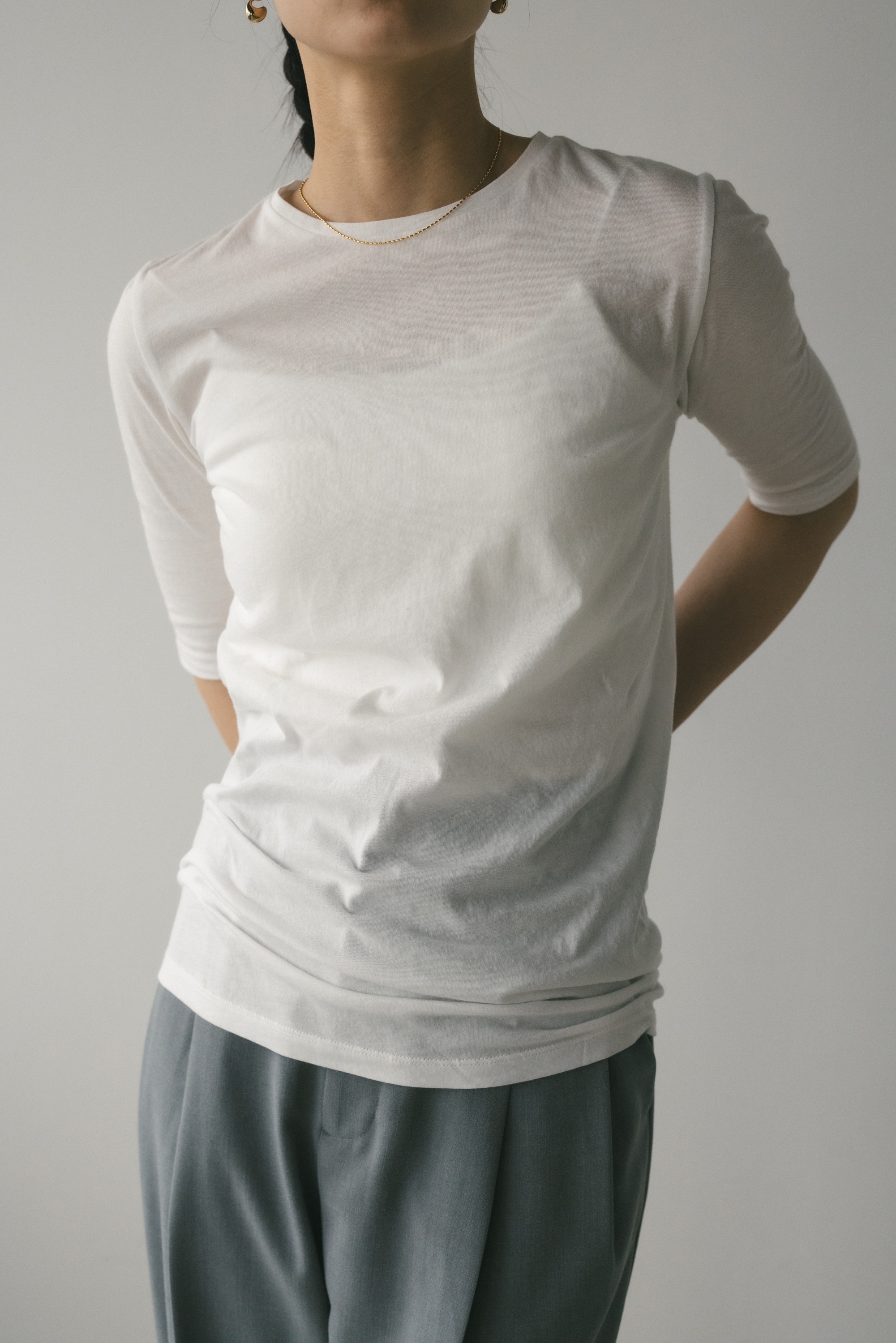 シアーバックシームT WHT FREE