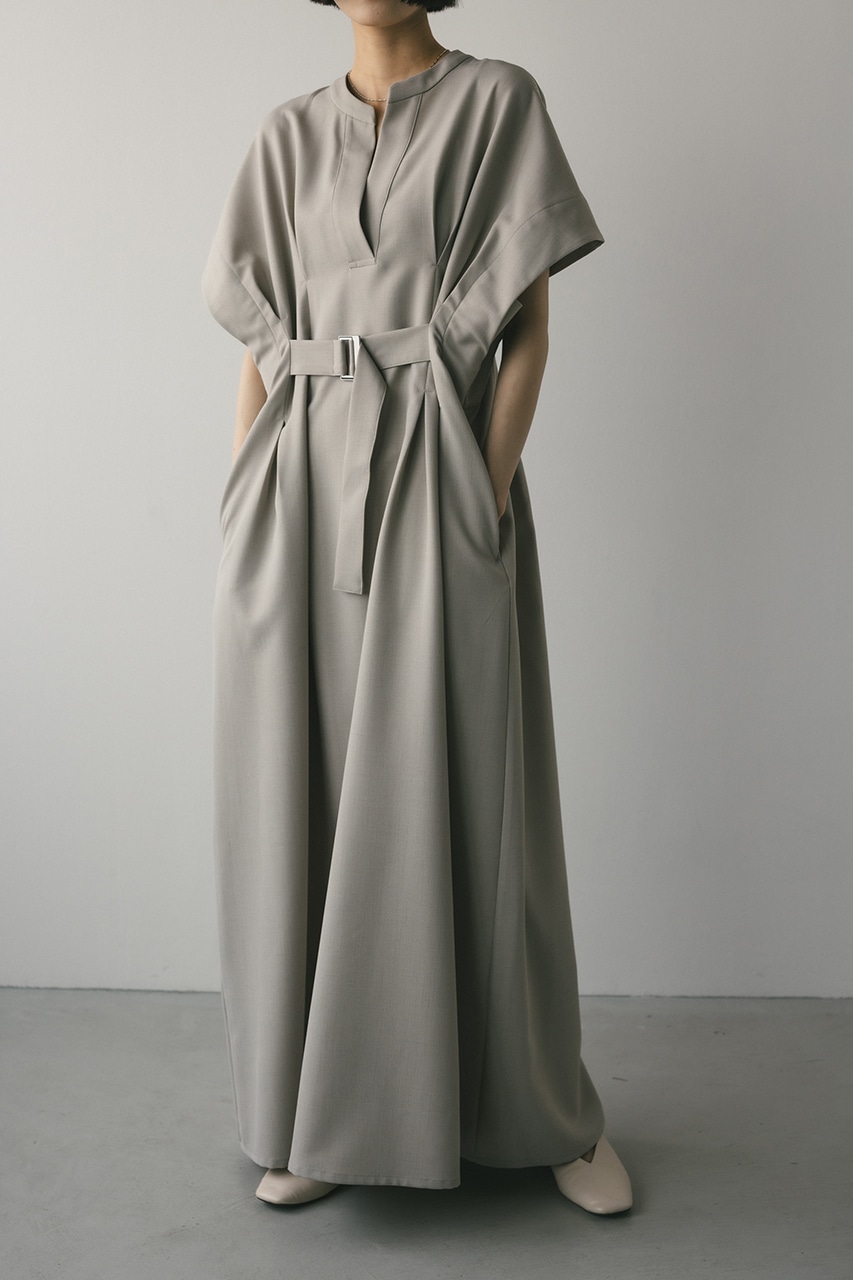 バックルベルトワンピース BEG S