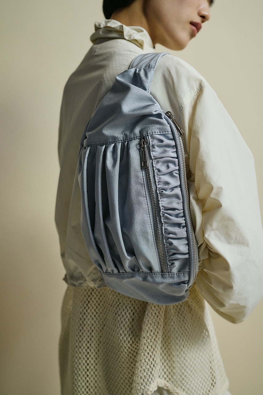 ACTIVEギャザーボディバッグ SAX FREE