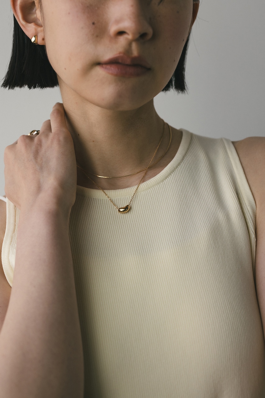ダブルラインモチーフネックレス GLD FREE