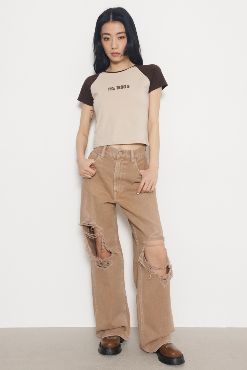 LAGUA GEM WIDE FLARE CARGO パンツ