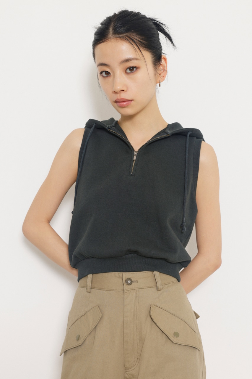 LAGUA GEM HOODIE NO SLEEVE トップス (タンクトップ ) SHEL'TTER WEBSTORE