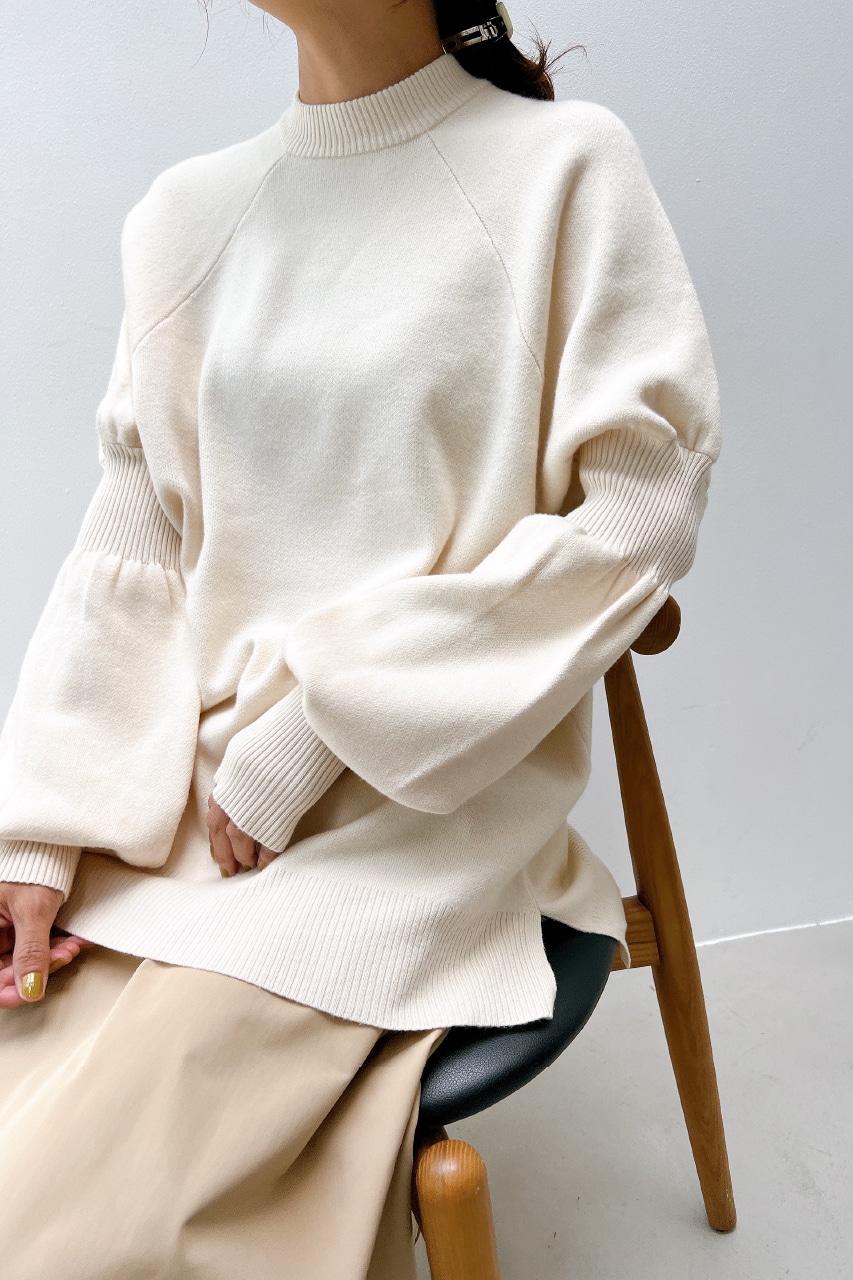 【CLANE/クラネ】BALLOON SLEEVE KNIT TOPS