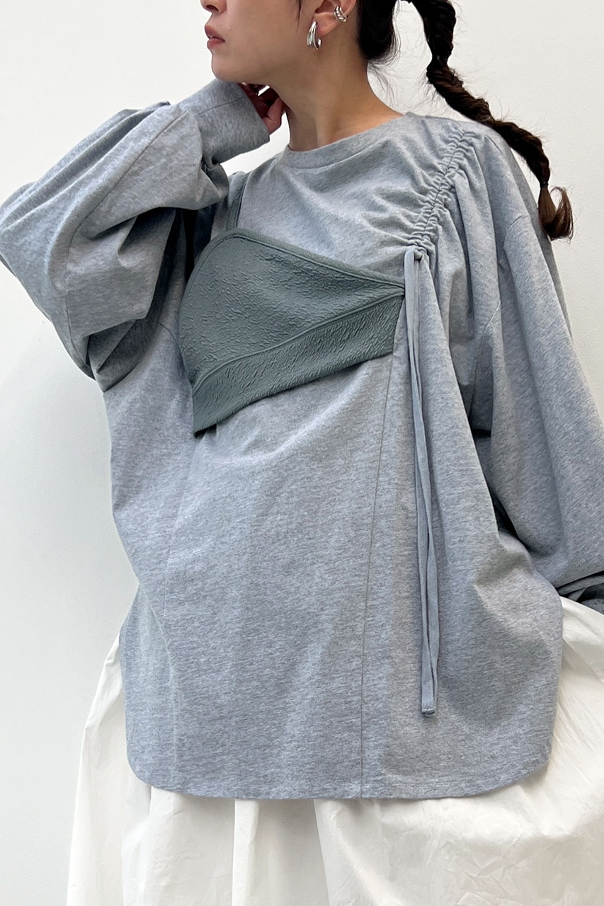 y/m | 異素材ドッキングレイヤードロンT (Tシャツ・カットソー(長袖) ) |SHEL'TTER WEBSTORE
