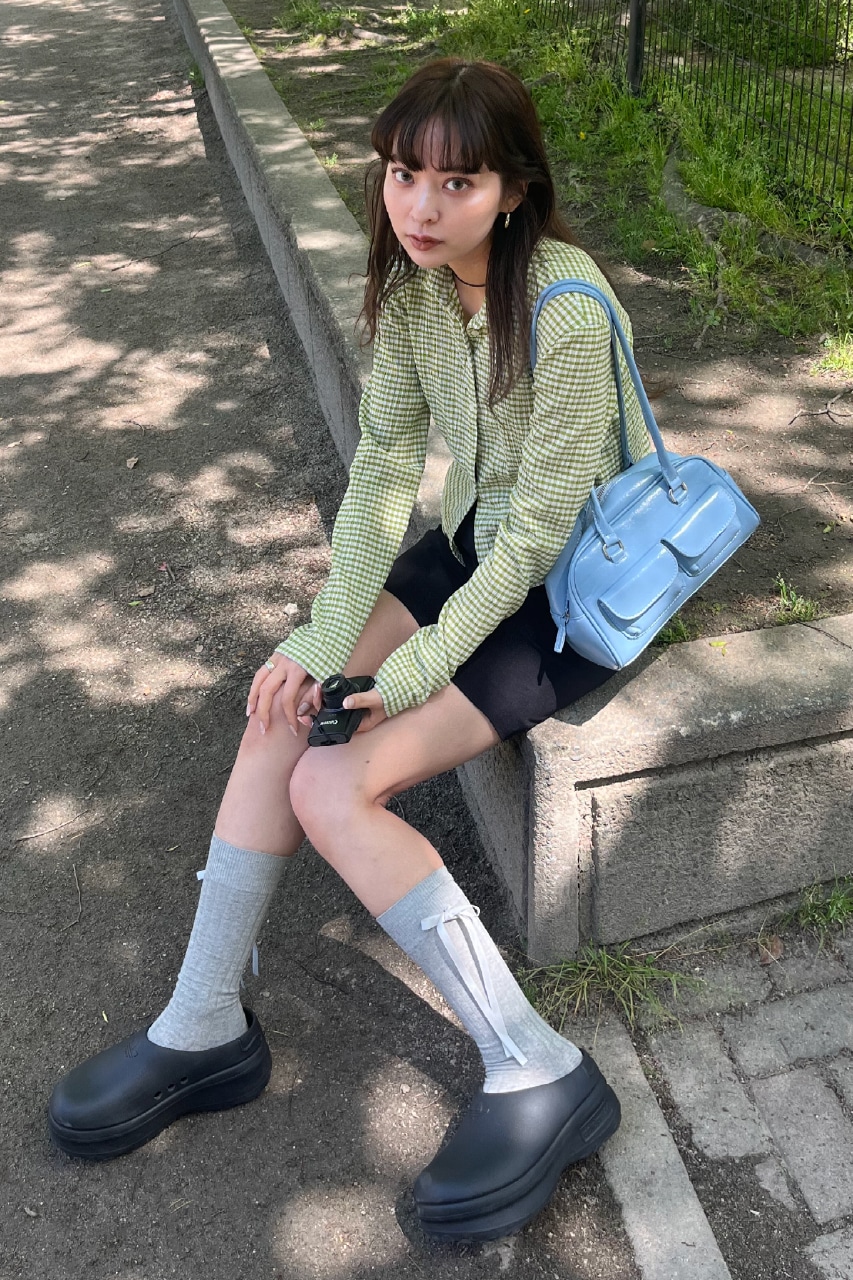 (R)ibon.様 y/m | サテンリボンソックス (レッグウェア ) |SHEL'TTER WEBSTORE