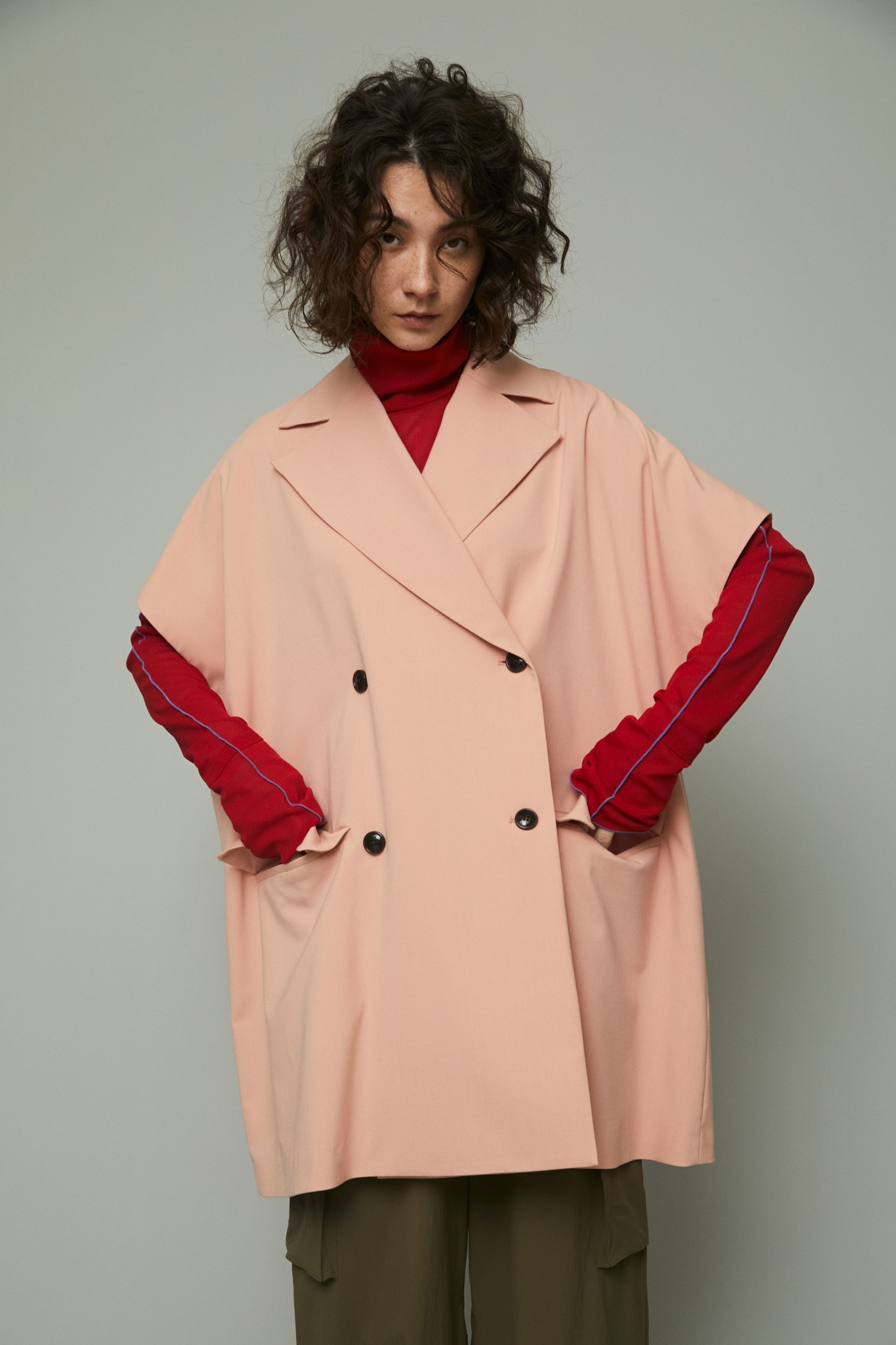 HeRIN.CYE | Over size gillet (ベスト ) |SHEL