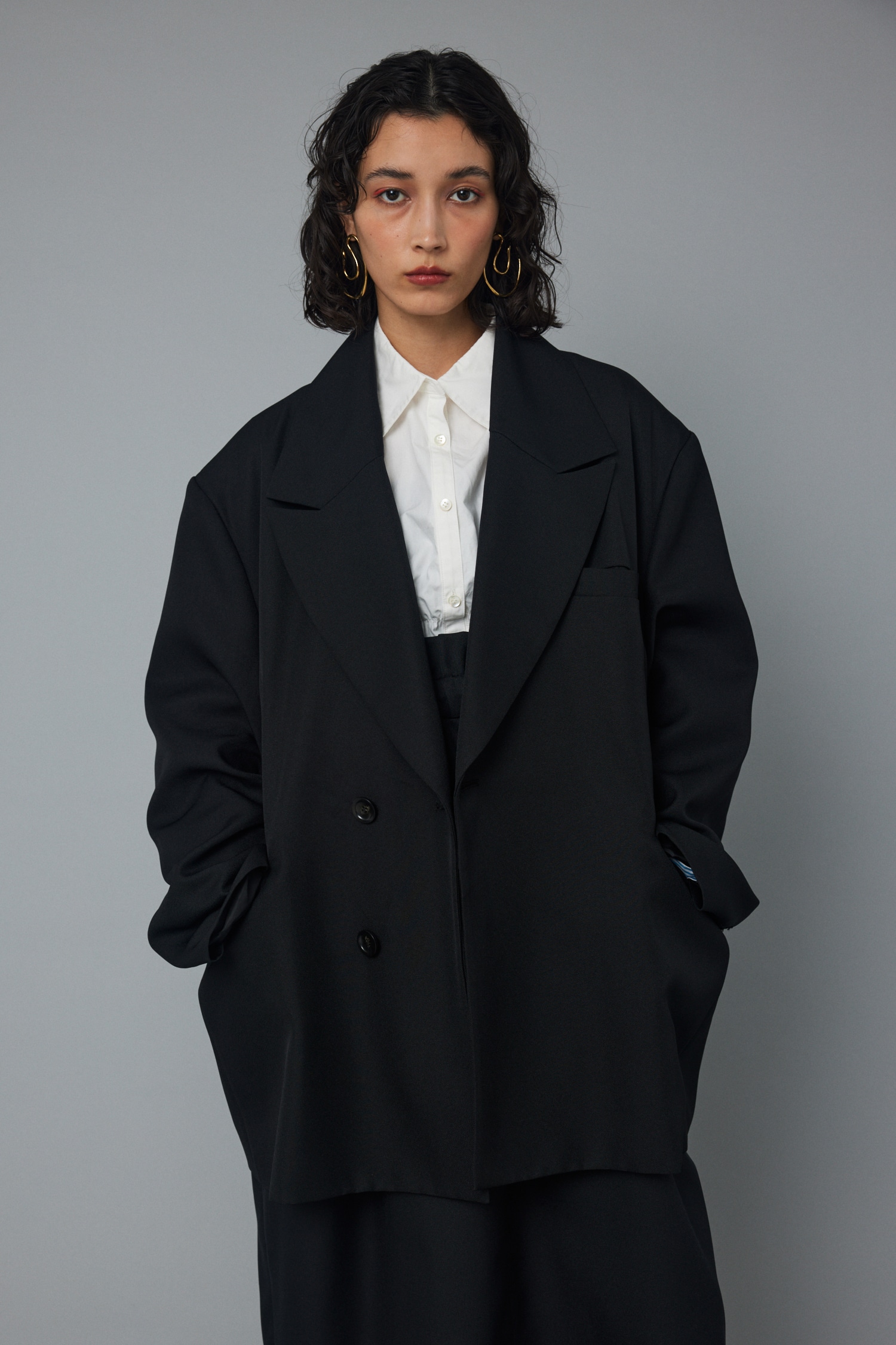 HeRIN.CYE | Over silhouette jacket (ジャケット ) |SHEL