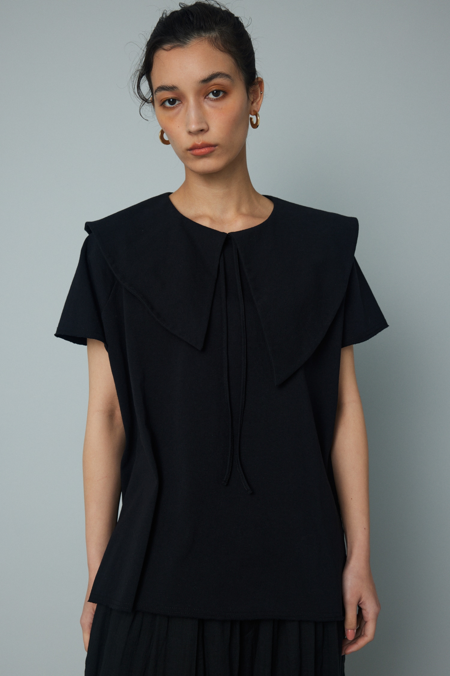 HeRIN.CYE セットアップ　半袖 シャツ 黒FREE HeRIN.CYE セットアップ 半袖 シャツ 黒FREE