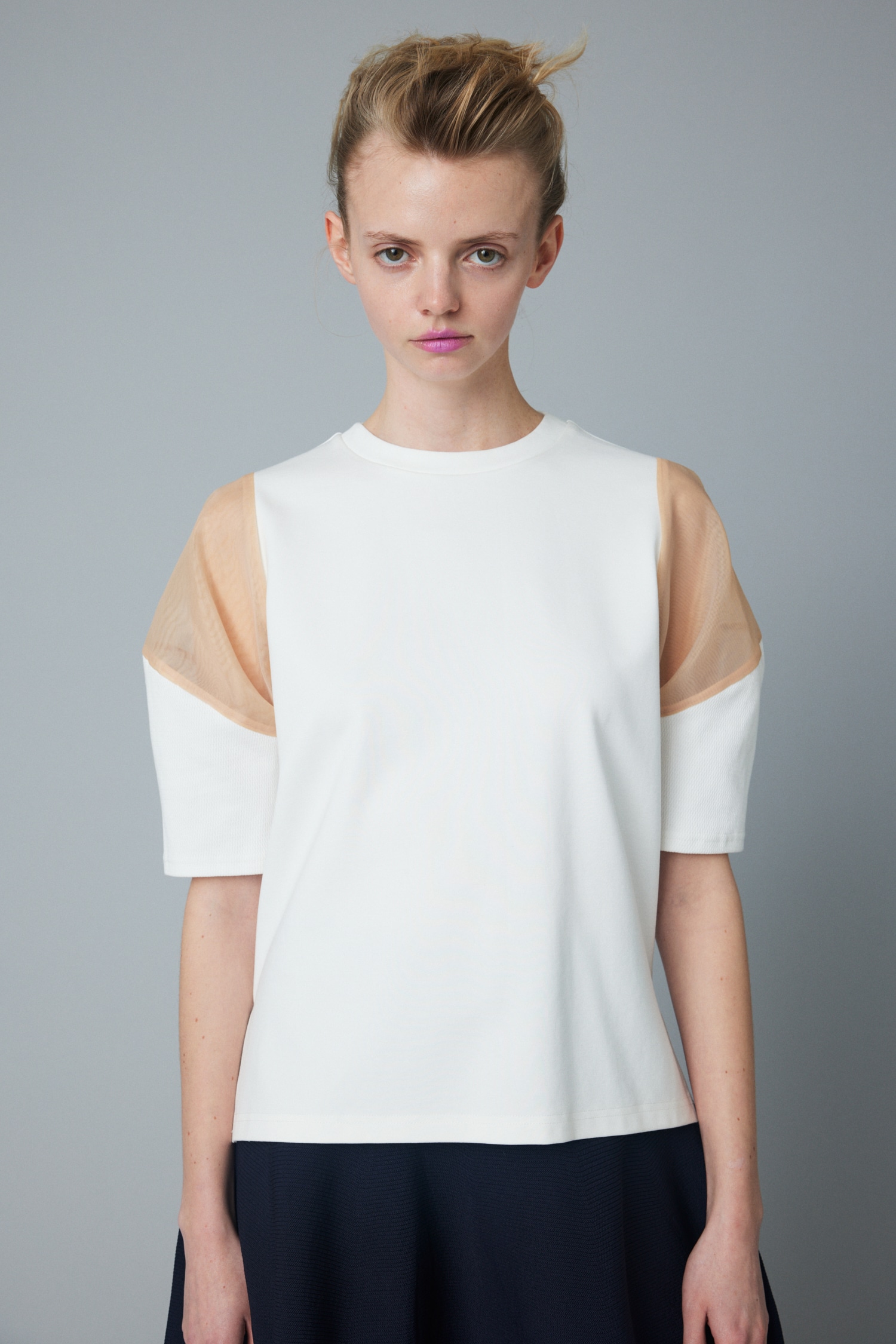 HeRIN.CYE | Switching sleeve tee (シャツ・ブラウス ) |SHEL'TTER