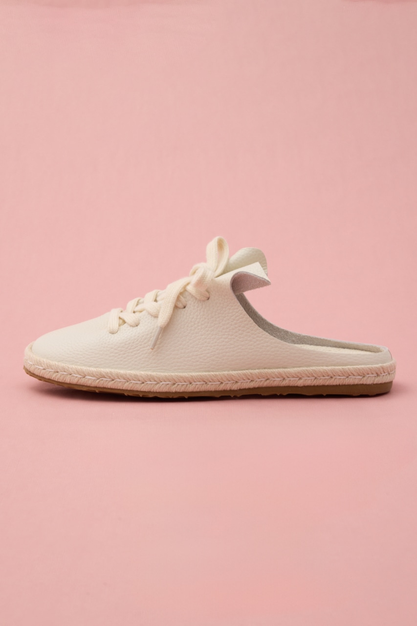 レースアップスニーカーサンダル WHT 23.0cm