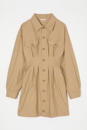 MOUSSY | COTTON SHIRT MINI ドレス (ワンピース(ミニ・ミディアム