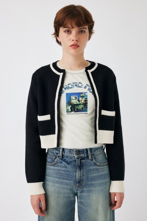 MOUSSY | BICOLOR カーディガン (カーディガン ) |SHEL