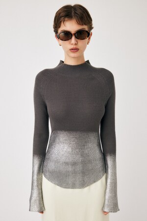 MOUSSY | METALIC RIB ニット (ニット ) |SHEL